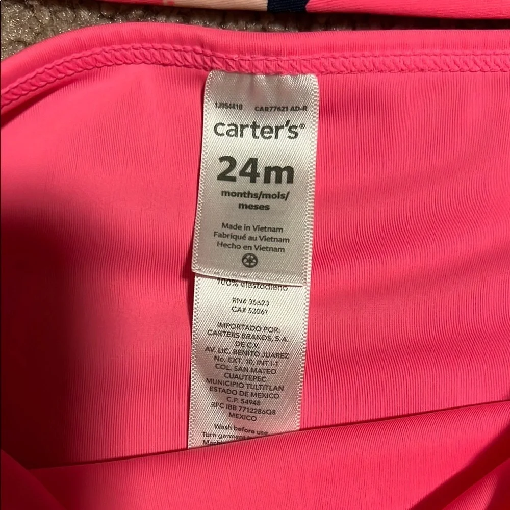 Carter’s Floral Kids Swim Set - Pink and Blue